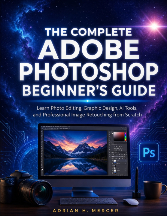 Carte THE COMPLETE ADOBE PHOTOSHOP BEGINNER'S GUIDE Adrian H. Mercer