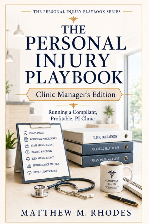 Книга The Personal Injury Playbook - Clinic Manager's Edition Matthew M. Rhodes