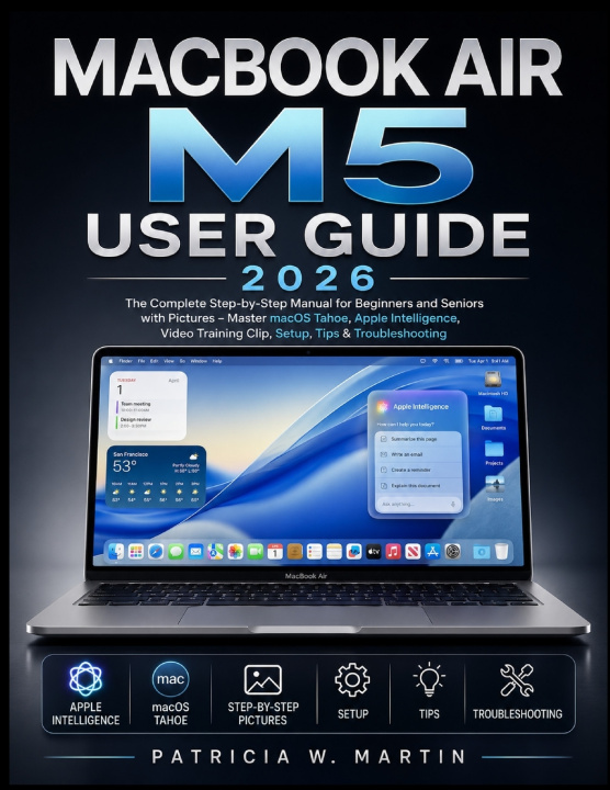 Kniha MacBook Air M5 User Guide 2026 Patricia W. M artin