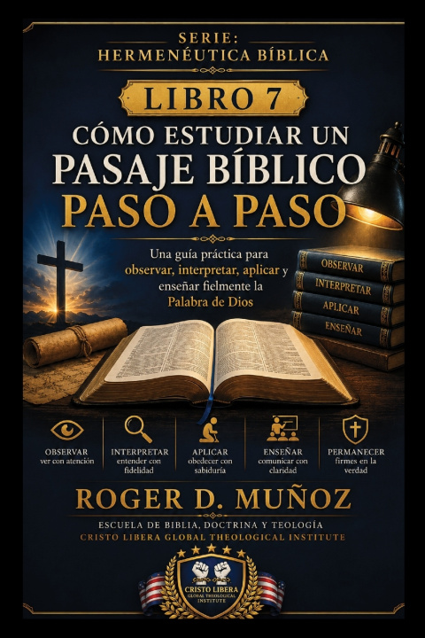 Libro CÓMO ESTUDIAR UN PASAJE BÍBLICO PASO A PASO Roger D. Muñoz