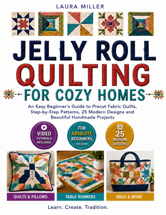 Knjiga Jelly Roll Quilting for Cozy Homes Laura Miller