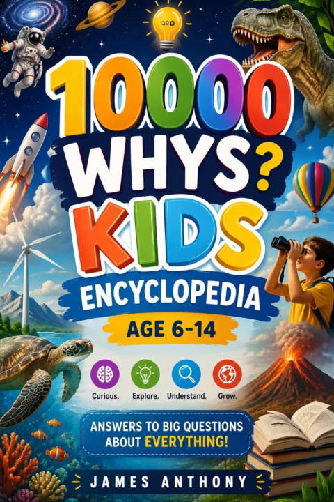 Książka 10,000 WHYS KIDS ENCYCLOPEDIA James Anthony