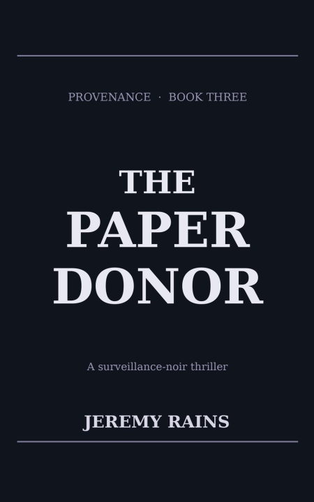 Kniha THE PAPER DONOR Jeremy Rains