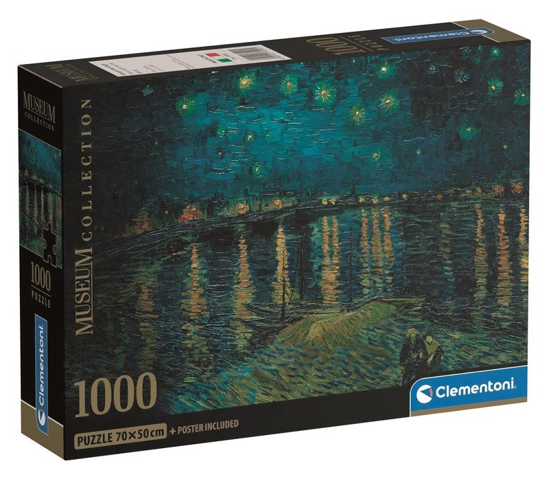 Spiel/Spielzeug Puzzle Museum: Hvězdná noc nad Rhônou 1000 dílků 