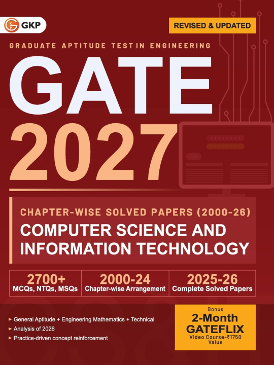 Buch GATE 2027 Computer Science & Information Technology | Chapter-wise Previous Year Solved Papers (2000-2026) | 27 Years PYQ with Detailed Solutions | MC G.K.Publications(P)Ltd.