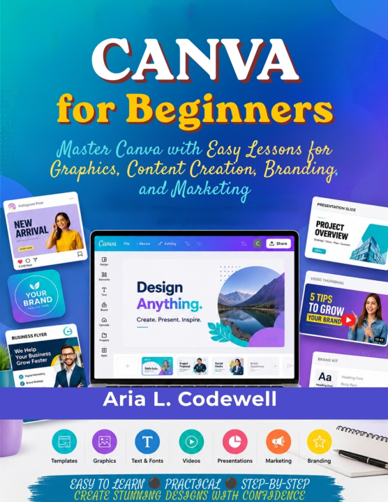 Kniha Canva for Beginners Aria L. Codewell