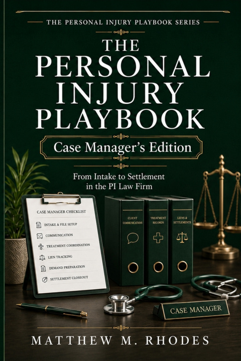 Könyv The Personal Injury Playbook - Case Manager's Edition Matthew M. Rhodes