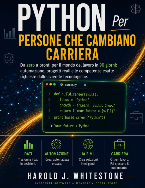 Könyv Python Per Persone che cambiano carriera Harold J. Whitestone