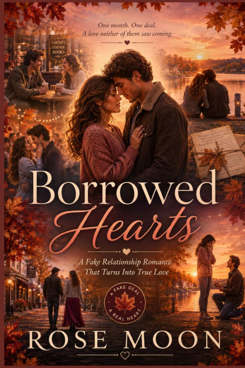 Carte Borrowed Hearts Rose Moon