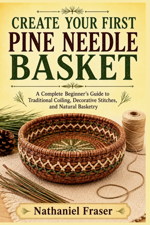 Книга CREATE YOUR FIRST PINE NEEDLE BASKET Nathaniel Fraser