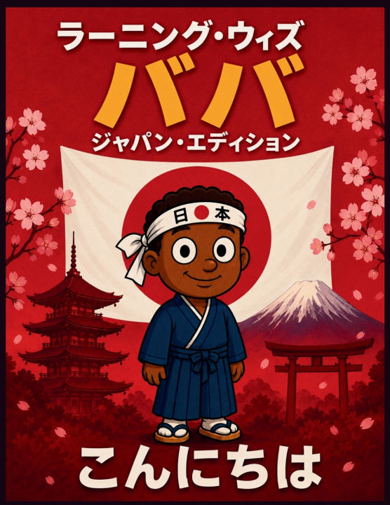 Книга こんにちは！ババと学ぼう 日本版 Lenor Mansa Musa Penferd