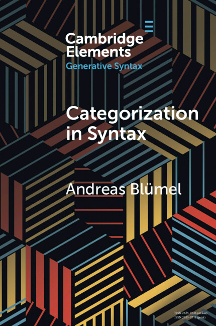 Book Categorization in Syntax Andreas Blümel
