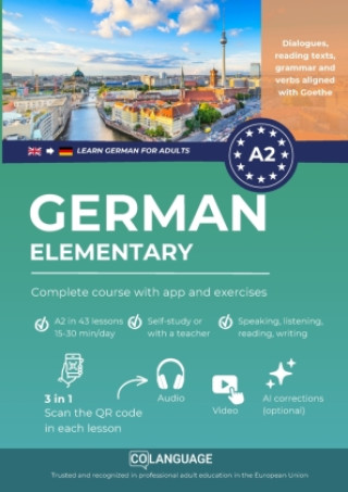 Knjiga Learn German A2 elementary: complete course with app and exercises coLanguage Academy
