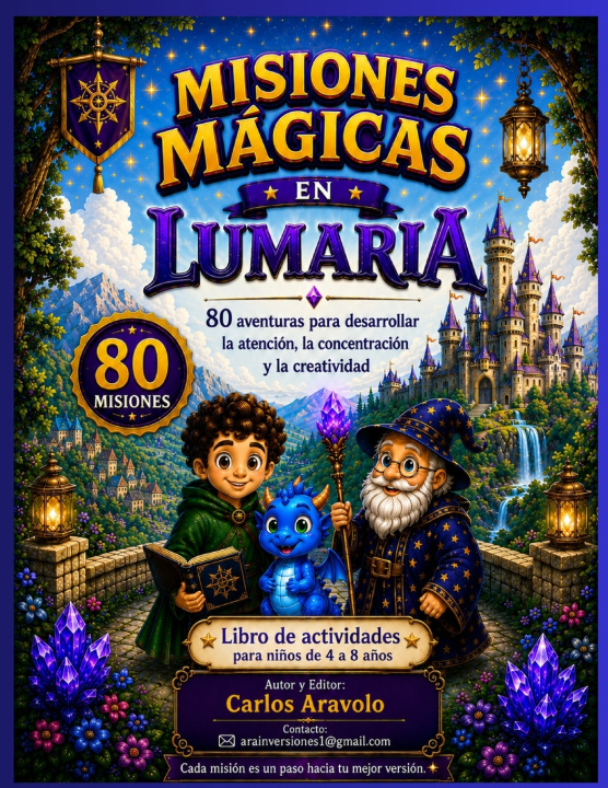 Libro Misiones Mágicas en Lumaria Carlos Aravolo