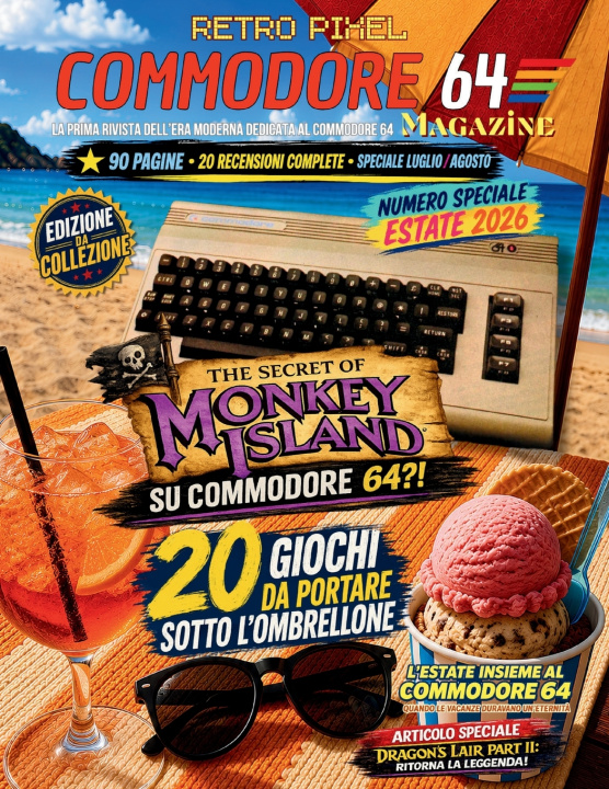 Carte Retro Pixel - Commodore 64 Magazine Stefano Mordenti