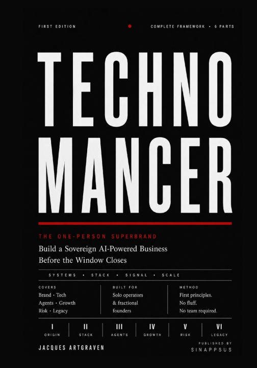 Libro Technomancer Jacques Artgraven