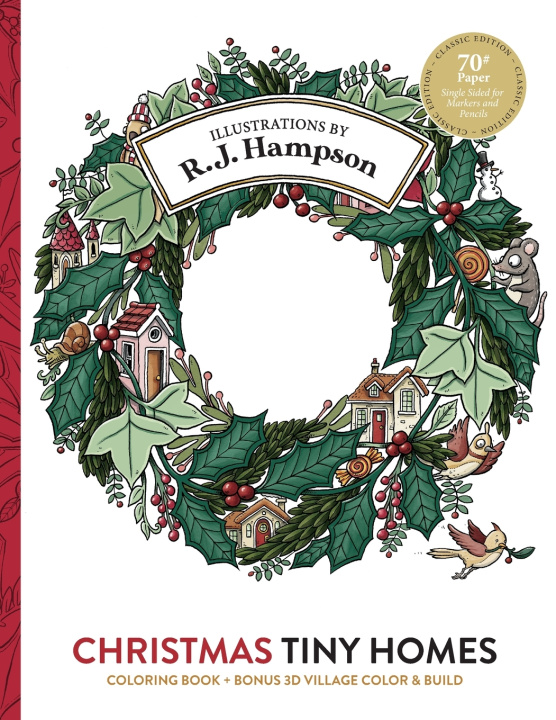 Boek Christmas Tiny Homes Coloring Book R.J. Hampson