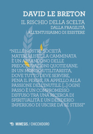 Boek rischio della scelta. Dalla fragilità all'entusiasmo di esistere David Le Breton