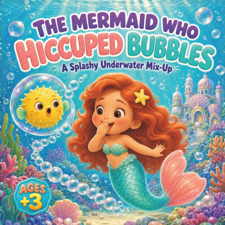 Könyv The Mermaid Who Hiccuped Bubbles Estúdio Imagina