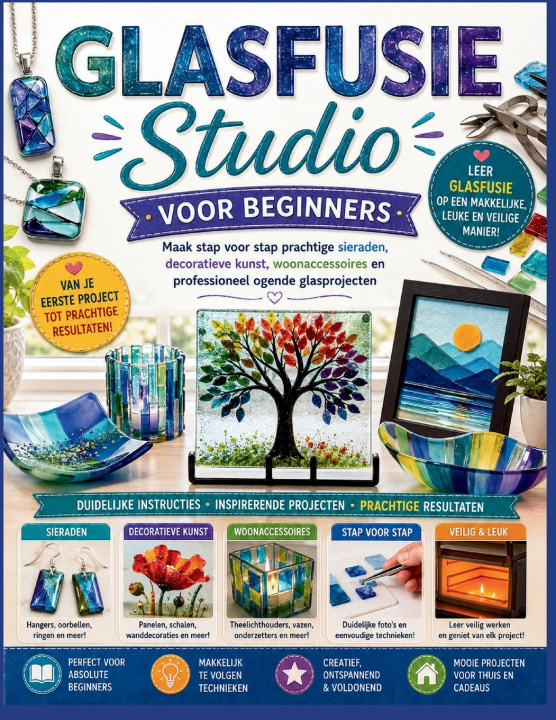 Книга Glasfusie Studio voor beginners Zeno Intreccio