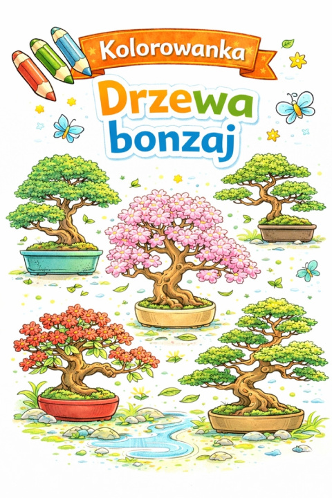 Carte Kolorowanka Drzewa Bonzaj GRAZYNA KOCZOROWSKA