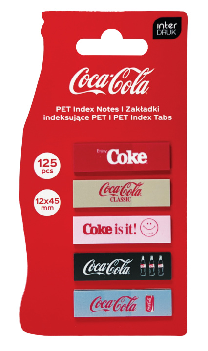 Książka Zakładki indeksujące. PET Coca-Cola 