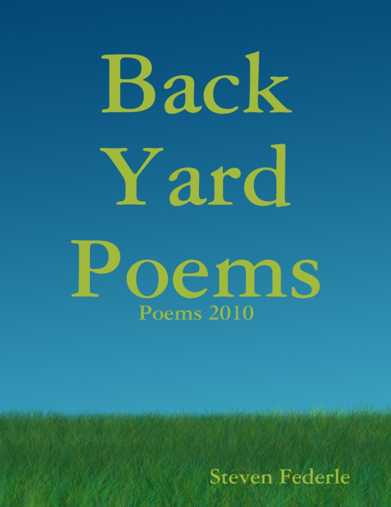 Kniha Back Yard Poems Steven Federle