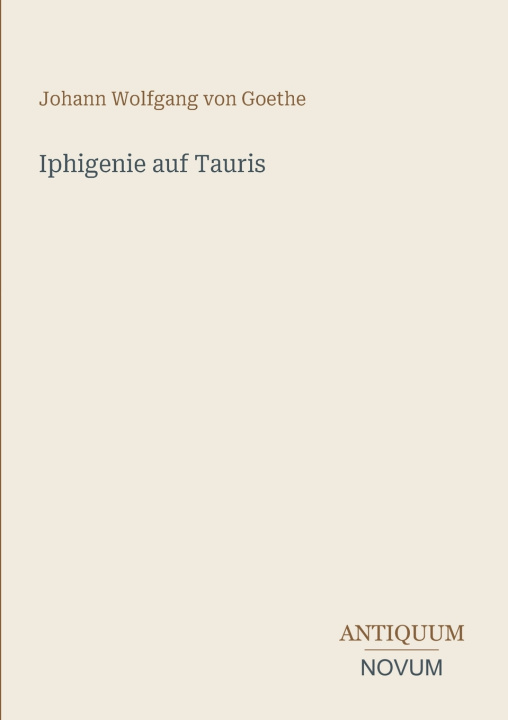 Carte Iphigenie auf Tauris Goethe