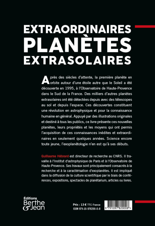 Βιβλίο Extraordinaires planètes extrasolaires 