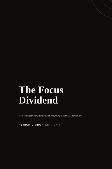 Book The Focus Dividend Ashish Limbu