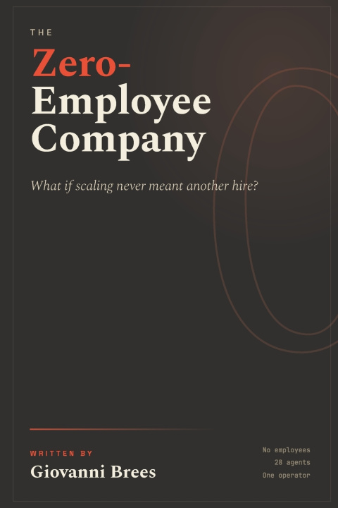 Könyv The Zero Employee Company Giovanni Brees