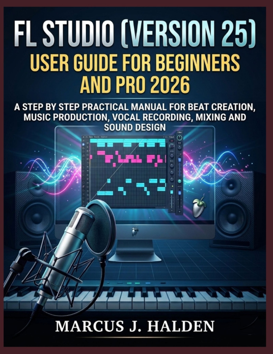 Kniha FL STUDIO (VERSION 25) USER GUIDE FOR BEGINNERS AND PRO 2026 MARCUS J. HALDEN