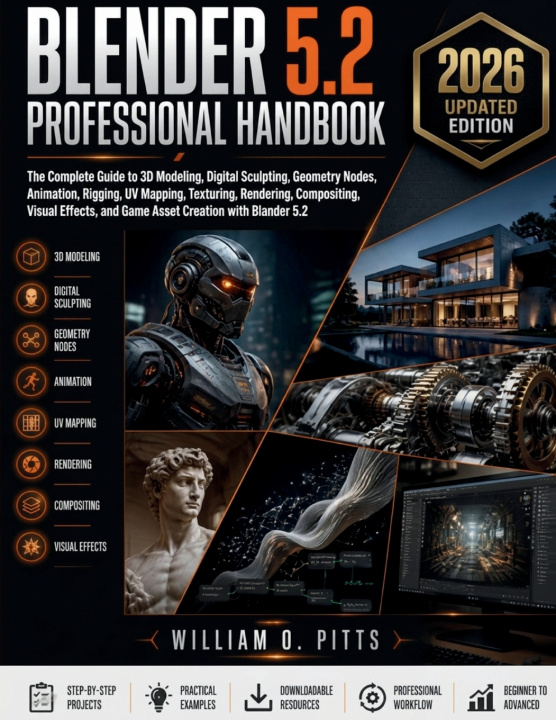 Carte Blender 5.2 Professional Handbook William O Pitts
