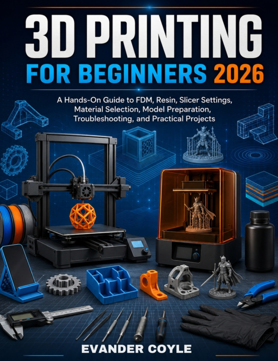 Könyv 3D PRINTING FOR BEGINNERS 2026 EVANDER COYLE