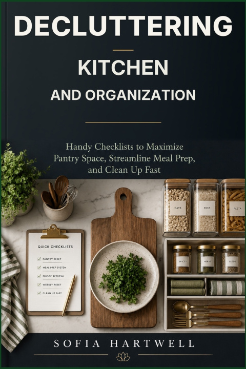 Książka Decluttering For Kitchen and Organization SOFIA HARTWELL