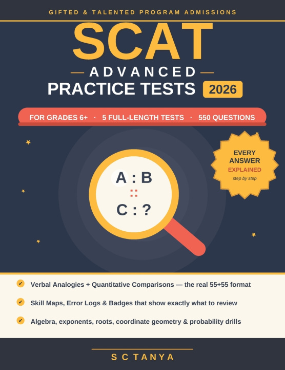 Kniha SCAT Advanced Practice Tests 2026 S C TANYA