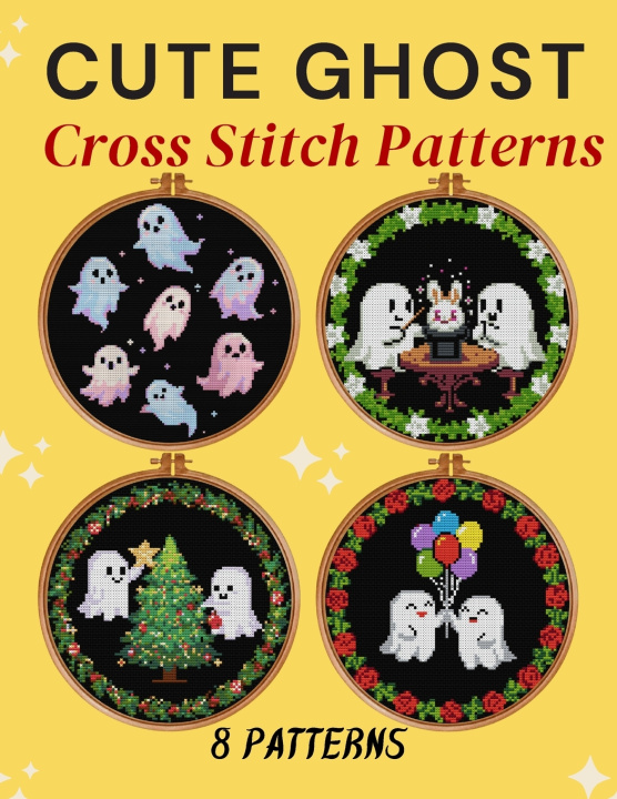 Книга CUTE GHOST CROSS STITCH PATTERNS BASAR BESIMLER
