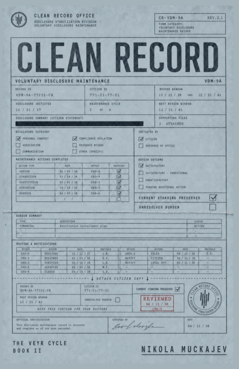 Книга Clean Record Nikola Muckajev