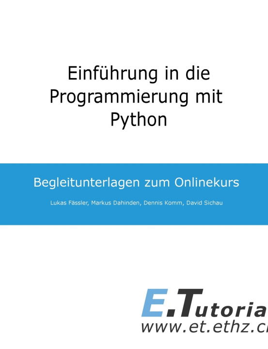 Βιβλίο Einführung in die Programmierung mit Python Lukas Fässler