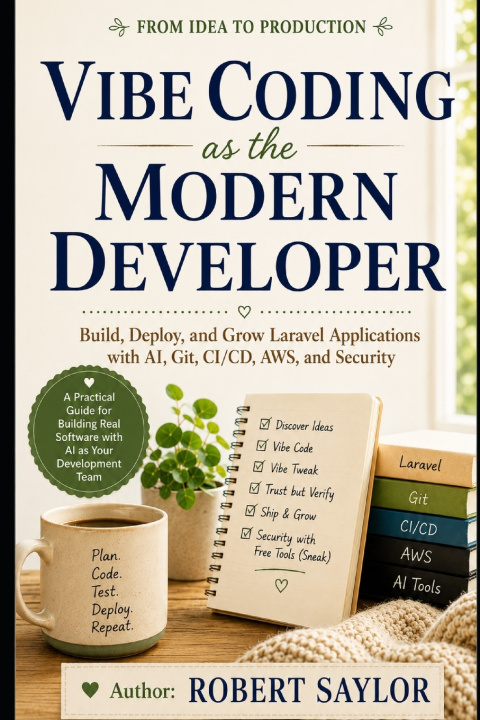 Książka Vibe Coding as the Modern Developer Robert Saylor
