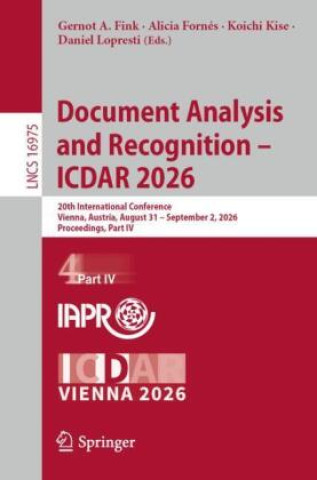 Książka Document Analysis and Recognition - ICDAR 2026 Robert Sablatnig