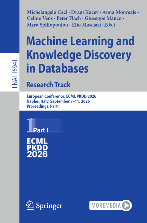 Livre Machine Learning and Knowledge Discovery in Databases. Research Track Michelangelo Ceci