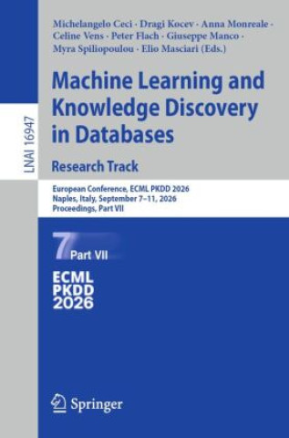 Boek Machine Learning and Knowledge Discovery in Databases. Research Track Michelangelo Ceci