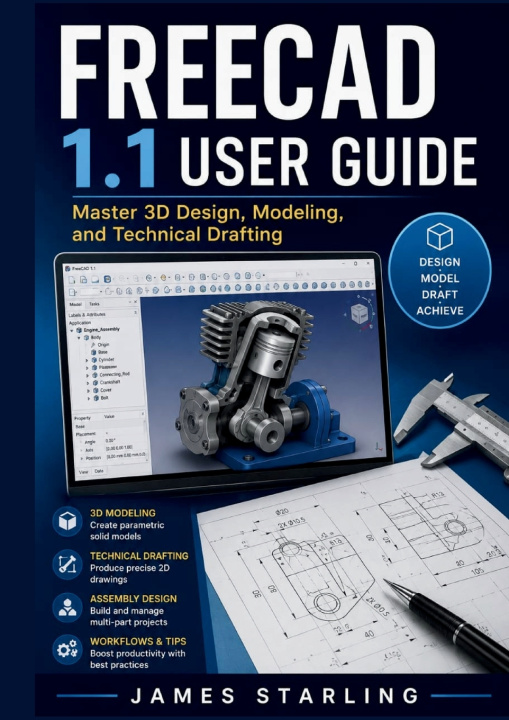 Boek FREECAD 1.1 USER GUIDE James Starling