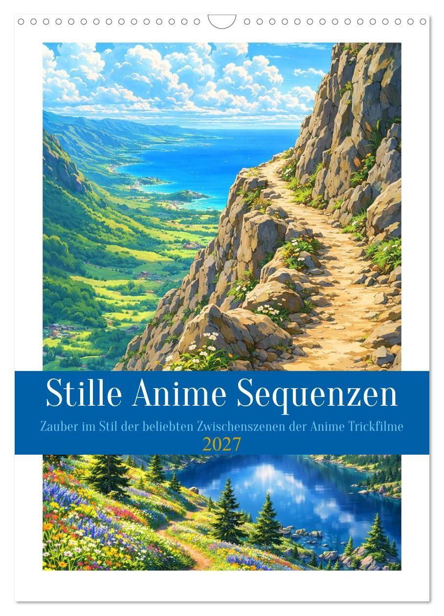 Kalender/Terminbuch Stille Anime Sequenzen (Wandkalender 2027 DIN A3 hoch), CALVENDO Monatskalender Calvendo