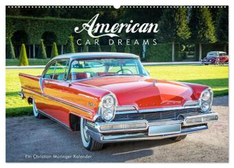 Kalender/Terminbuch American Car Dreams (Wandkalender 2027 DIN A2 quer), CALVENDO Monatskalender Calvendo
