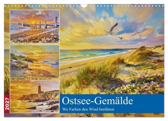 Календар/тефтер Ostsee-Gemälde (Wandkalender 2027 DIN A3 quer), CALVENDO Monatskalender Calvendo