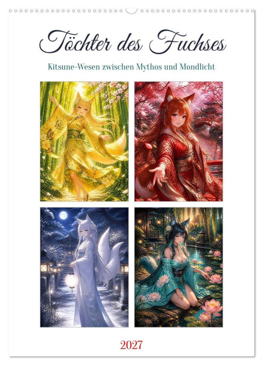 Kalendář/Diář Töchter des Fuchses (Wandkalender 2027 DIN A2 hoch), CALVENDO Monatskalender Calvendo