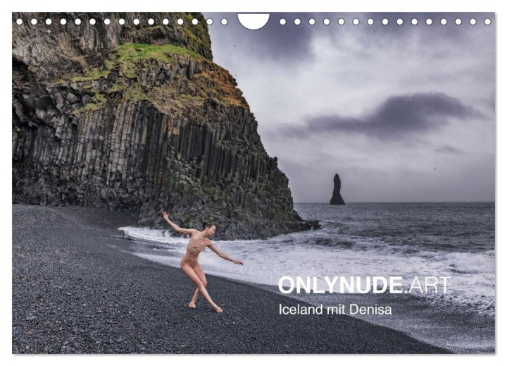 Kalendár/Diár ONLYNUDE.ART - Iceland mit Denisa (Wandkalender 2027 DIN A4 quer), CALVENDO Monatskalender Calvendo