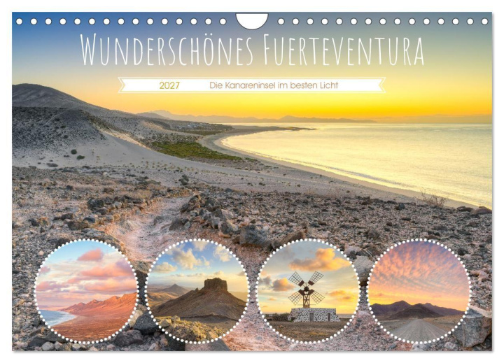 Kalendář/Diář Wunderschönes Fuerteventura (Wandkalender 2027 DIN A4 quer), CALVENDO Monatskalender Calvendo